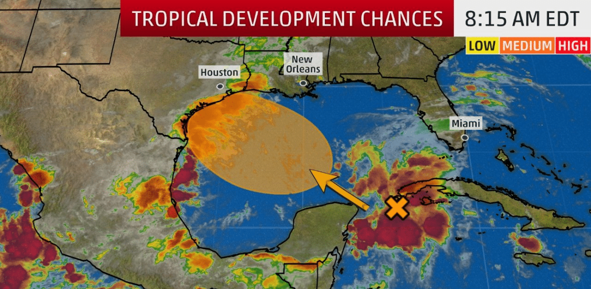 Tropical development RGV Hurricane