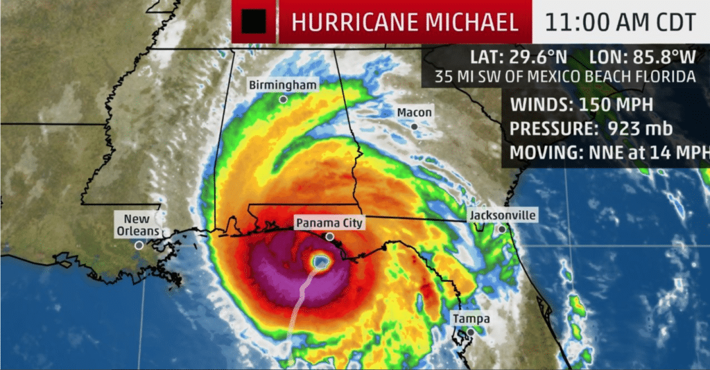 hurricane michael cat 4 florida