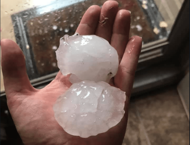 midland hail storm
