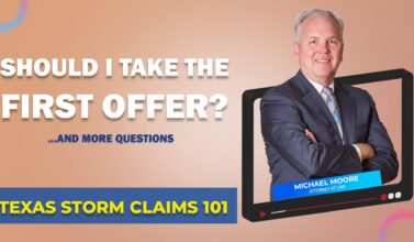 Texas Storm Questions Q&A - Taking Insurance First Offer