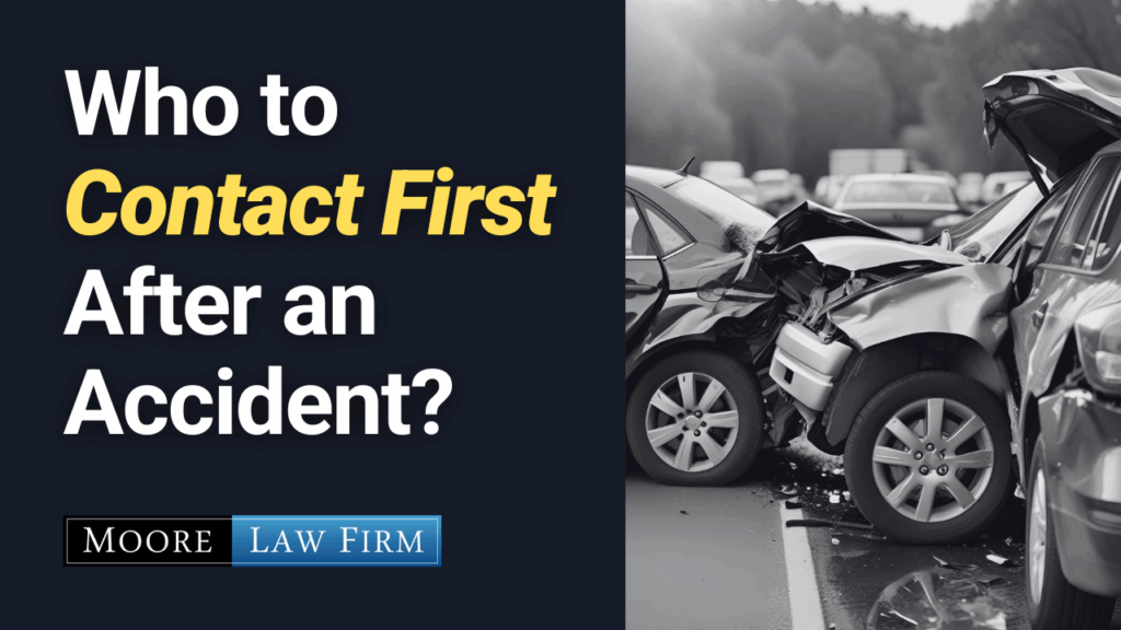 Who should I contact first after an accident